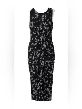 41 Hawthorn Sleeveless, Fitted Silhouette with Side Ruching Midi Dress Size 2X